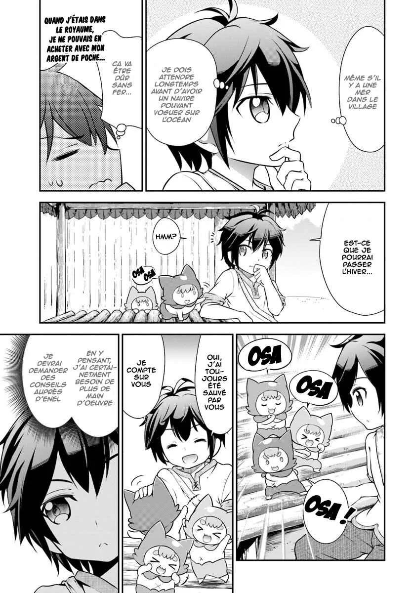 Tenohira Kaitaku Mura de Isekai Kenkokuki ~Fueteku Yome-tachi to Nonbiri Mujintou Life~ Chapitre 7 - Page 22