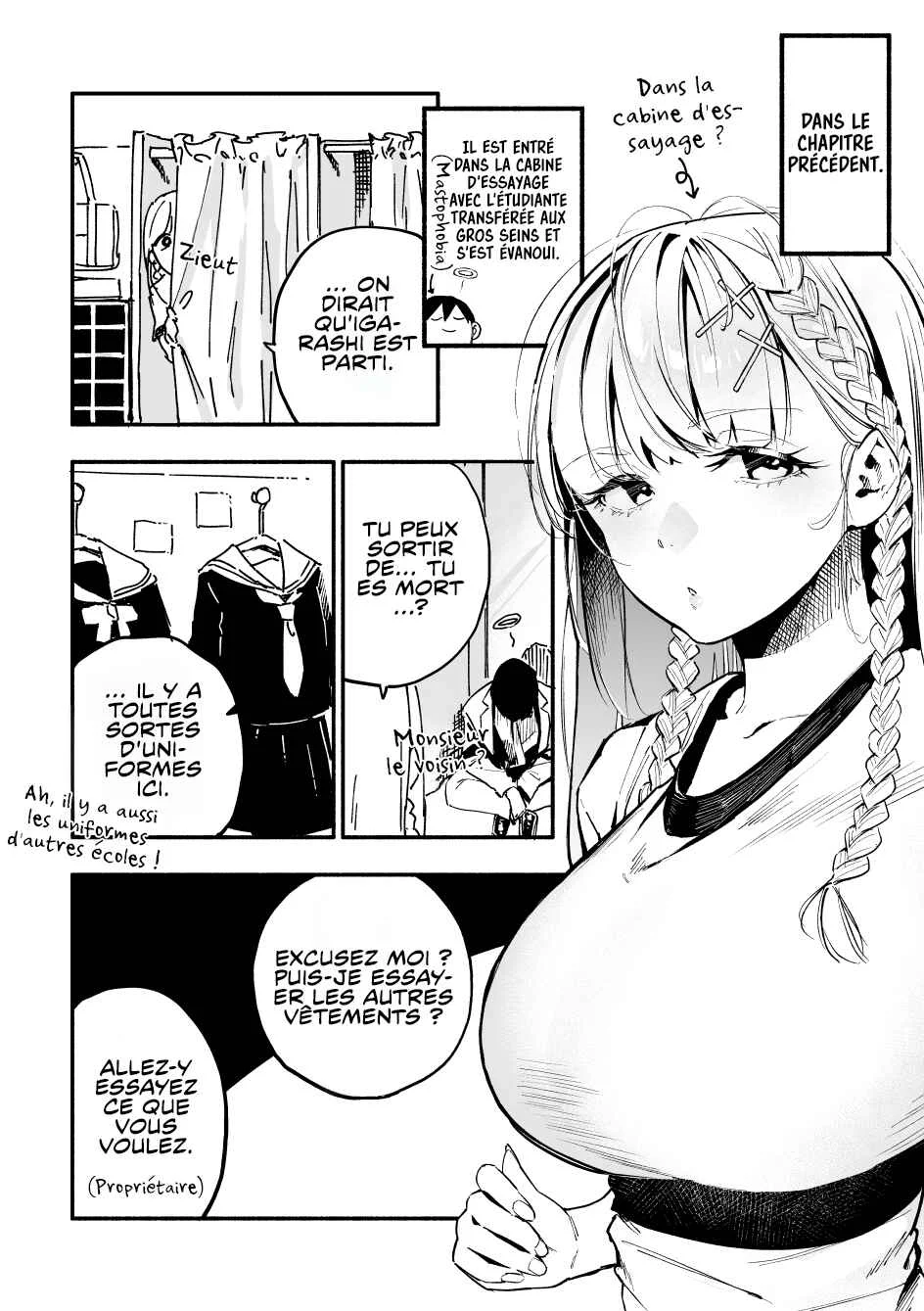 The Angelic Transfer Student and Mastophobia-kun Chapitre 5 - Page 1