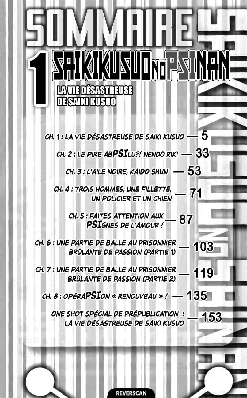 The Disastrous Life of Saiki K. Chapitre 1: La vie désastreuse de Saiki Kusuo - Page 3