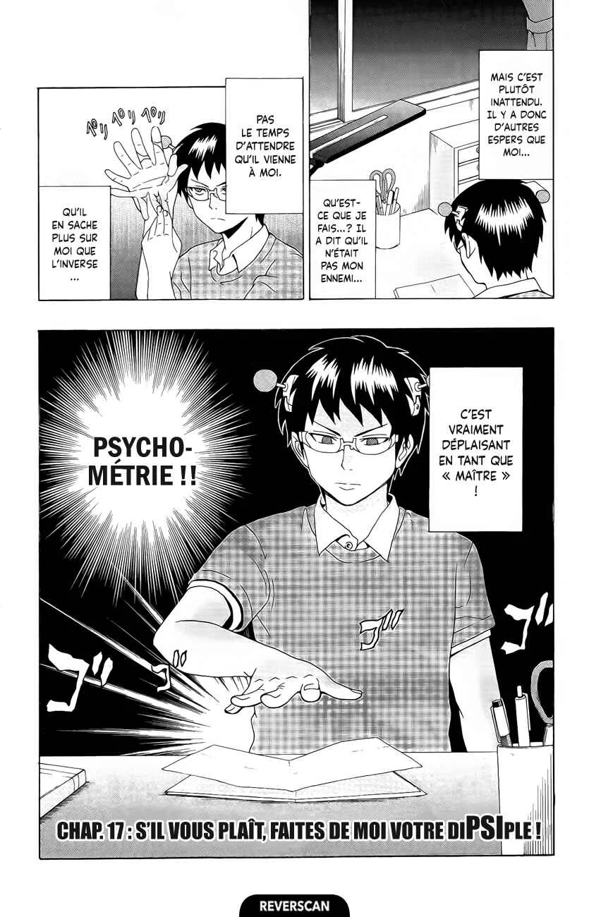 The Disastrous Life of Saiki K. Chapitre 17: S'il vous plaît, faites de moi votre diPSIple - Page 2