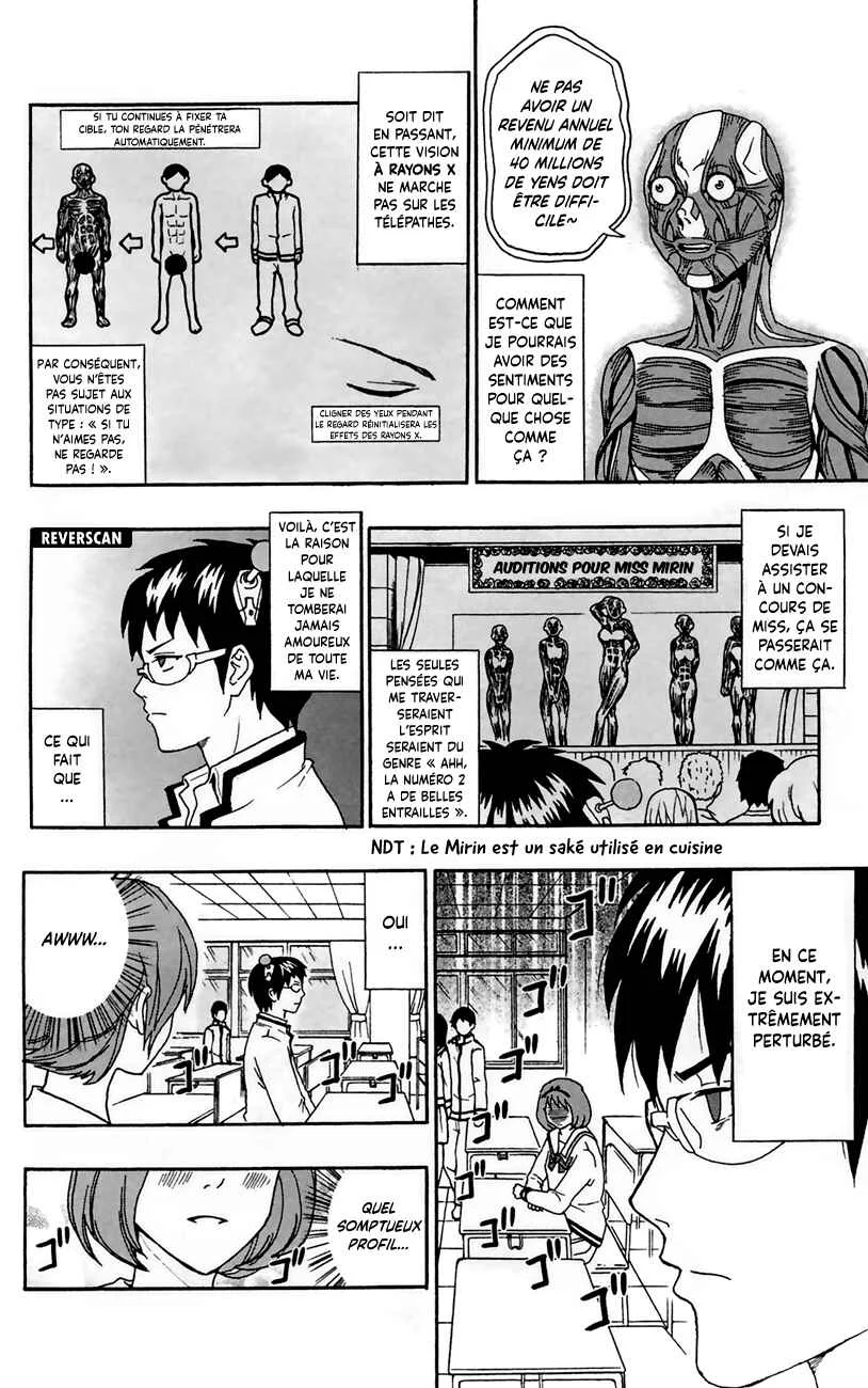 The Disastrous Life of Saiki K. Chapitre 5: Faites attention aux PSIgnes de l'amour ! - Page 3