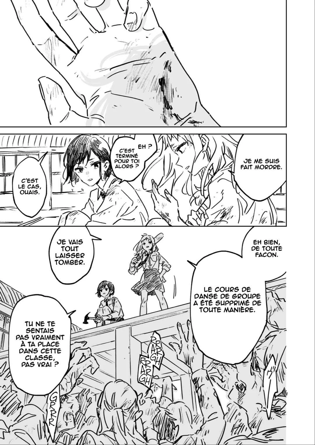 The High School Full of Zombies Chapitre 2: Le toit du corridor d'un lycée rempli de zombies (fin apparemment) - Page 2