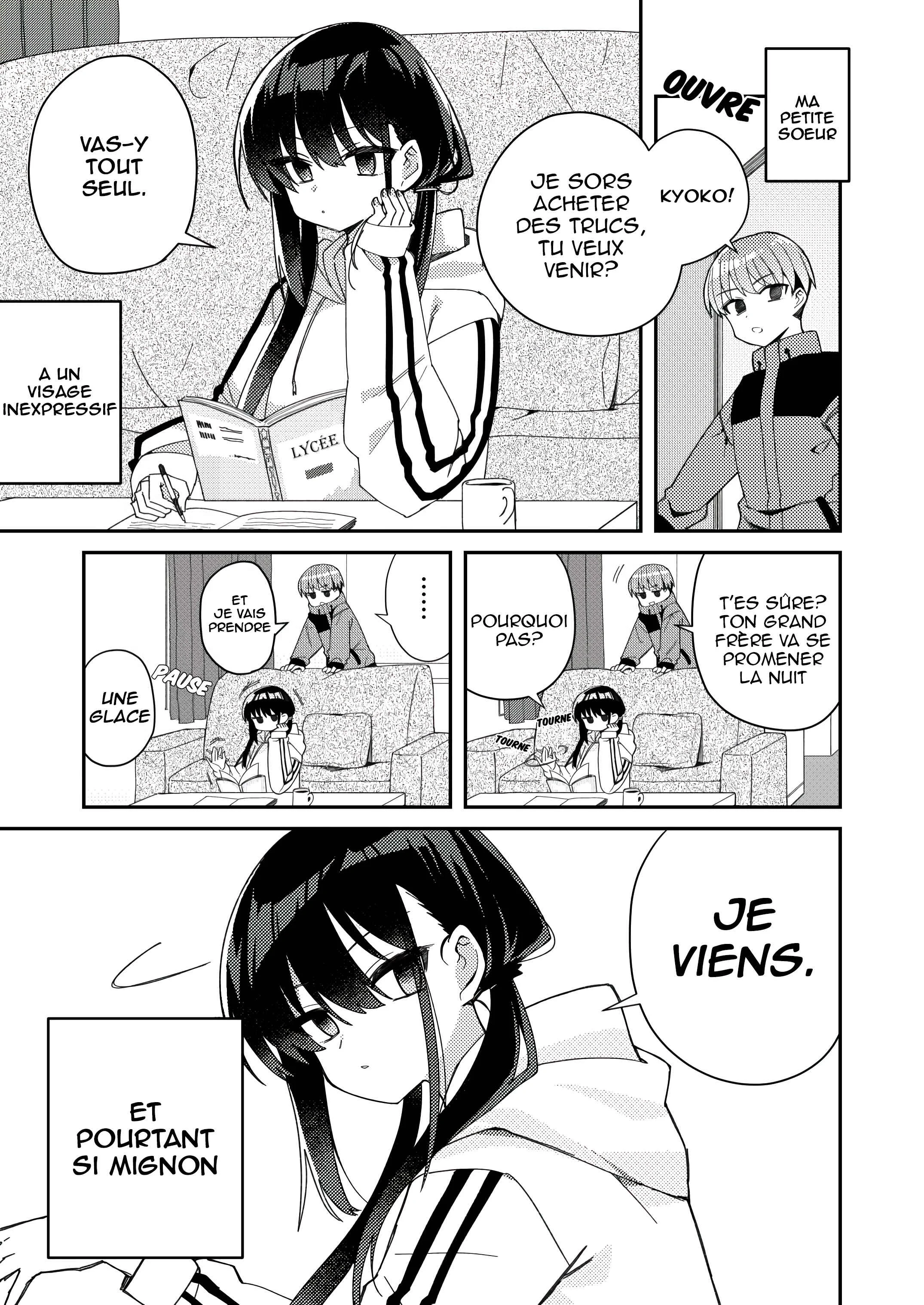 The Unrivaled Mememori-kun Chapitre 3.5: Petite soeur inexpressive - Page 1
