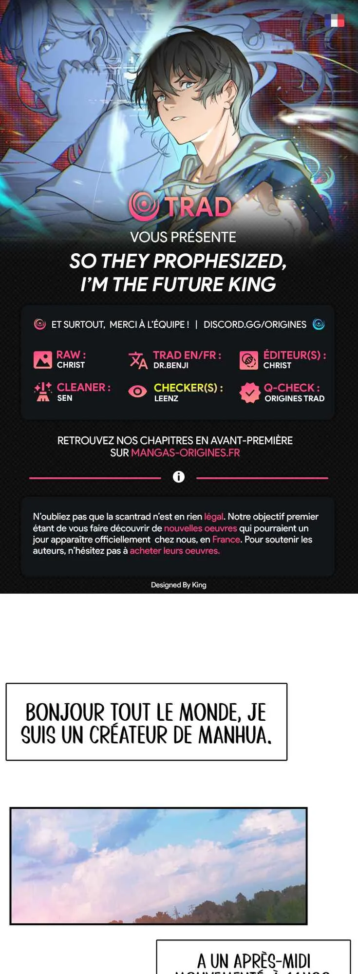 They Say I Am the King of the Future Chapitre 0 - Page 1