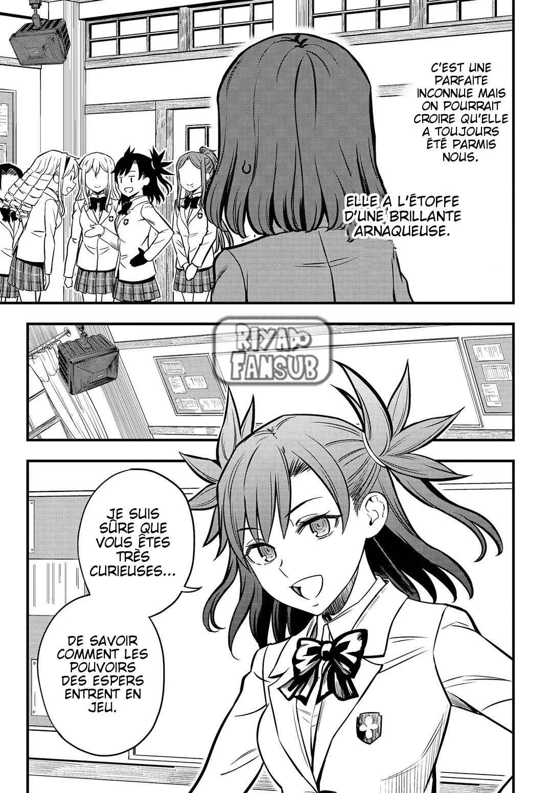 Toaru Majutsu no Index Gaiden - Toaru Kagaku no Mental Out Chapitre 2: L'élection de la présidente du conseil de élèves. - Page 15