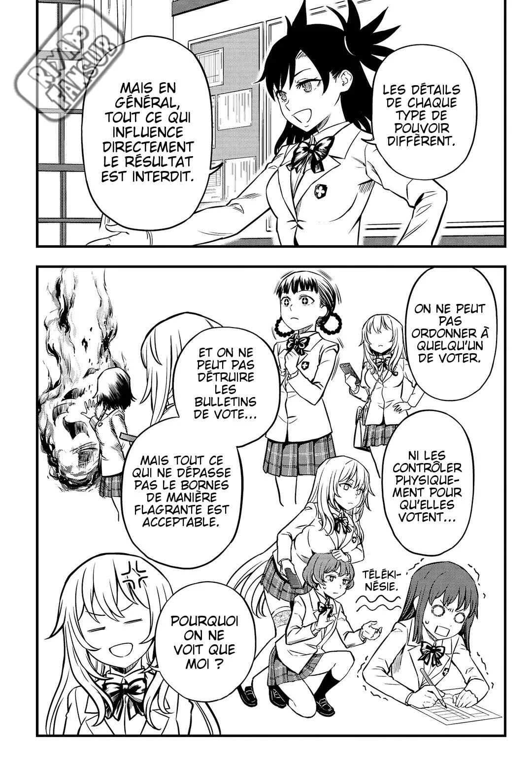 Toaru Majutsu no Index Gaiden - Toaru Kagaku no Mental Out Chapitre 2: L'élection de la présidente du conseil de élèves. - Page 16