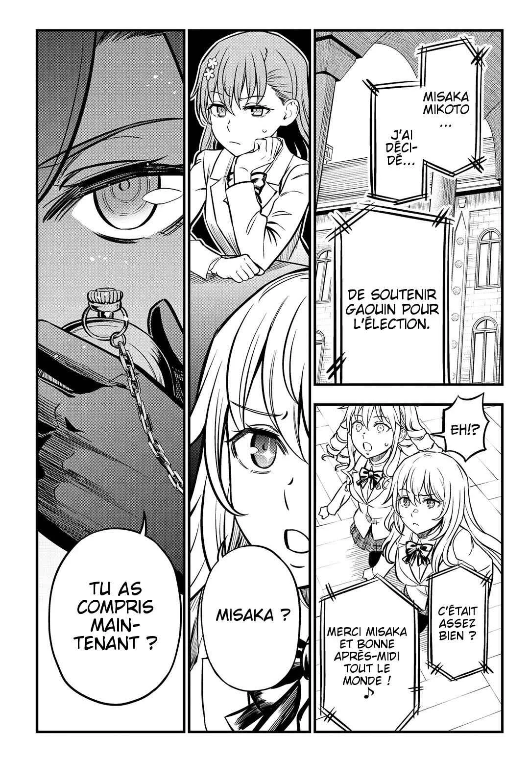 Toaru Majutsu no Index Gaiden - Toaru Kagaku no Mental Out Chapitre 2: L'élection de la présidente du conseil de élèves. - Page 24