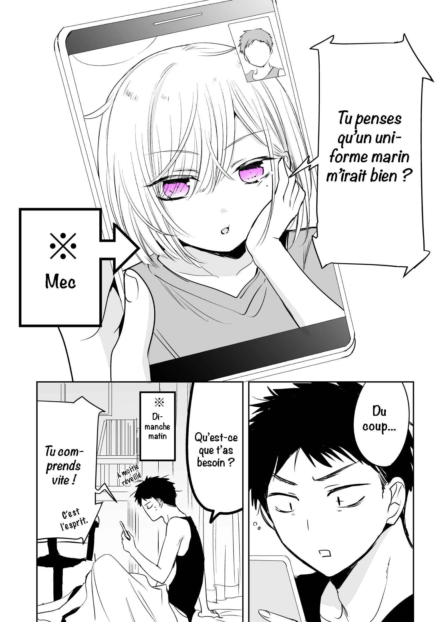 Tomodachi ga Skirt haite mitai tte Itte kita Ken Chapitre 4: La fois où mon ami a voulu porter un uniforme marin - Page 2