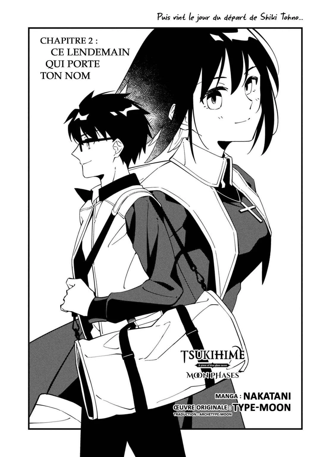 Tsukihime: A Piece of Blue Glass Moon - Moon Phase Chapitre 2: Ce lendemain qui porte ton nom - Page 1
