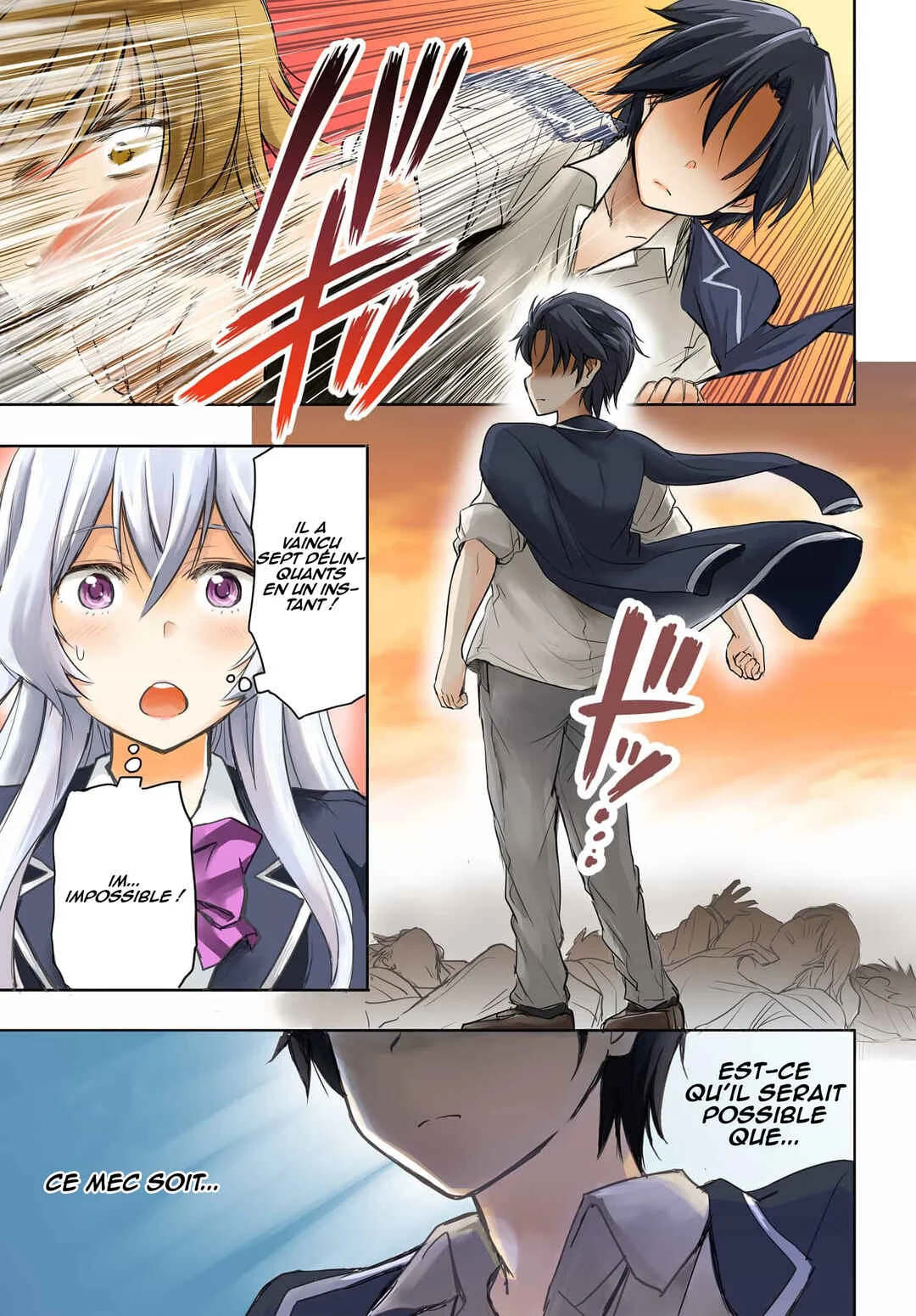 Watashi yori Tsuyoi Otoko to Kekkon shitai no - Seiso na Biji Seito Kaichou (Jitsu wa Moto Banchou) no Himitsu wo Shiru Inkya (Jitsu wa Kanojo wo Koeru Saikyou no Yankee) Chapitre 1 - Page 1