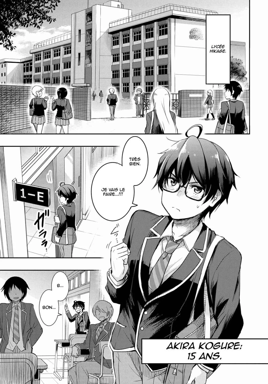 Watashi yori Tsuyoi Otoko to Kekkon shitai no - Seiso na Biji Seito Kaichou (Jitsu wa Moto Banchou) no Himitsu wo Shiru Inkya (Jitsu wa Kanojo wo Koeru Saikyou no Yankee) Chapitre 1 - Page 2