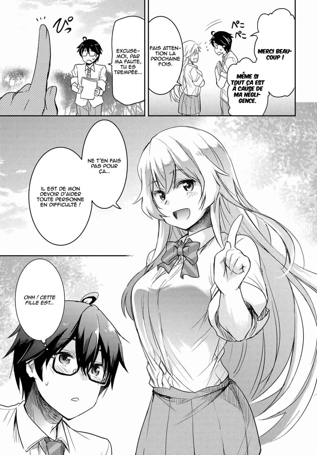 Watashi yori Tsuyoi Otoko to Kekkon shitai no - Seiso na Biji Seito Kaichou (Jitsu wa Moto Banchou) no Himitsu wo Shiru Inkya (Jitsu wa Kanojo wo Koeru Saikyou no Yankee) Chapitre 1 - Page 14