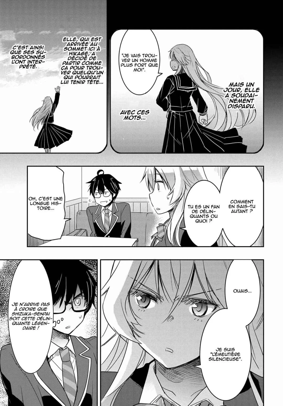 Watashi yori Tsuyoi Otoko to Kekkon shitai no - Seiso na Biji Seito Kaichou (Jitsu wa Moto Banchou) no Himitsu wo Shiru Inkya (Jitsu wa Kanojo wo Koeru Saikyou no Yankee) Chapitre 1 - Page 31