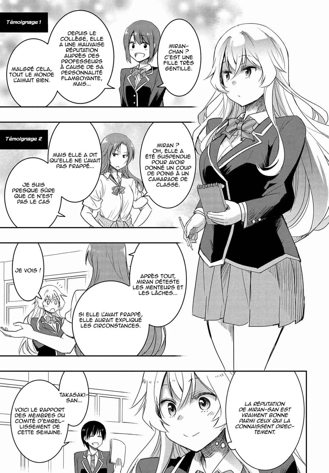 Watashi yori Tsuyoi Otoko to Kekkon shitai no - Seiso na Biji Seito Kaichou (Jitsu wa Moto Banchou) no Himitsu wo Shiru Inkya (Jitsu wa Kanojo wo Koeru Saikyou no Yankee) Chapitre 5 - Page 1