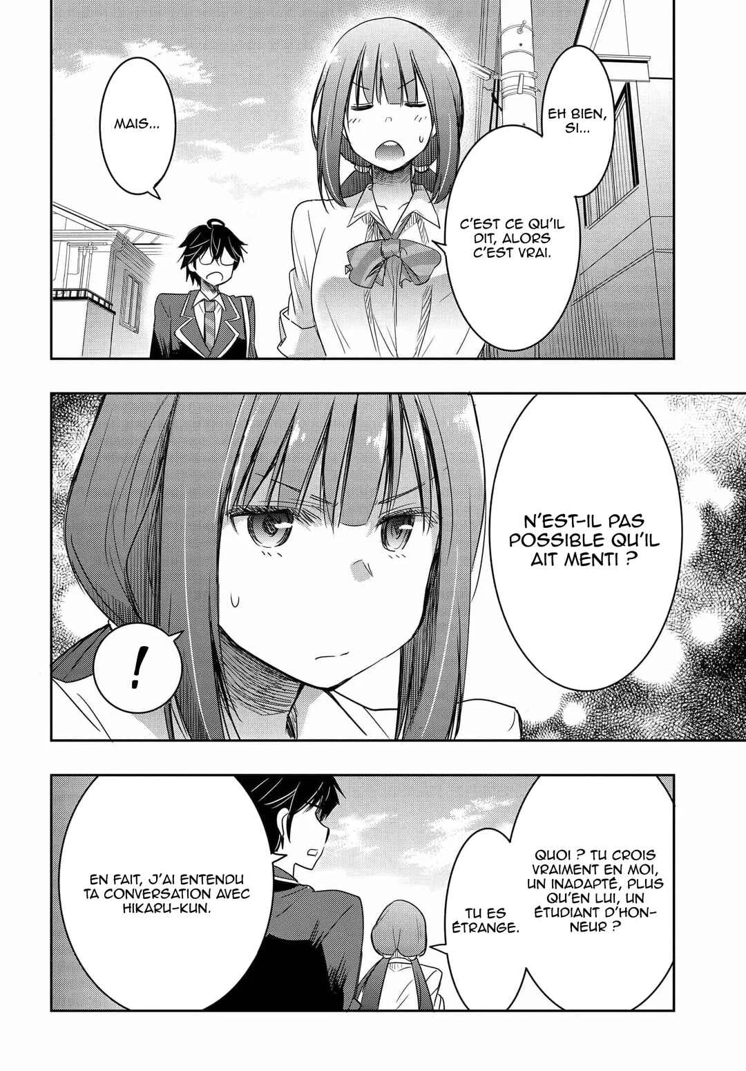 Watashi yori Tsuyoi Otoko to Kekkon shitai no - Seiso na Biji Seito Kaichou (Jitsu wa Moto Banchou) no Himitsu wo Shiru Inkya (Jitsu wa Kanojo wo Koeru Saikyou no Yankee) Chapitre 5 - Page 6