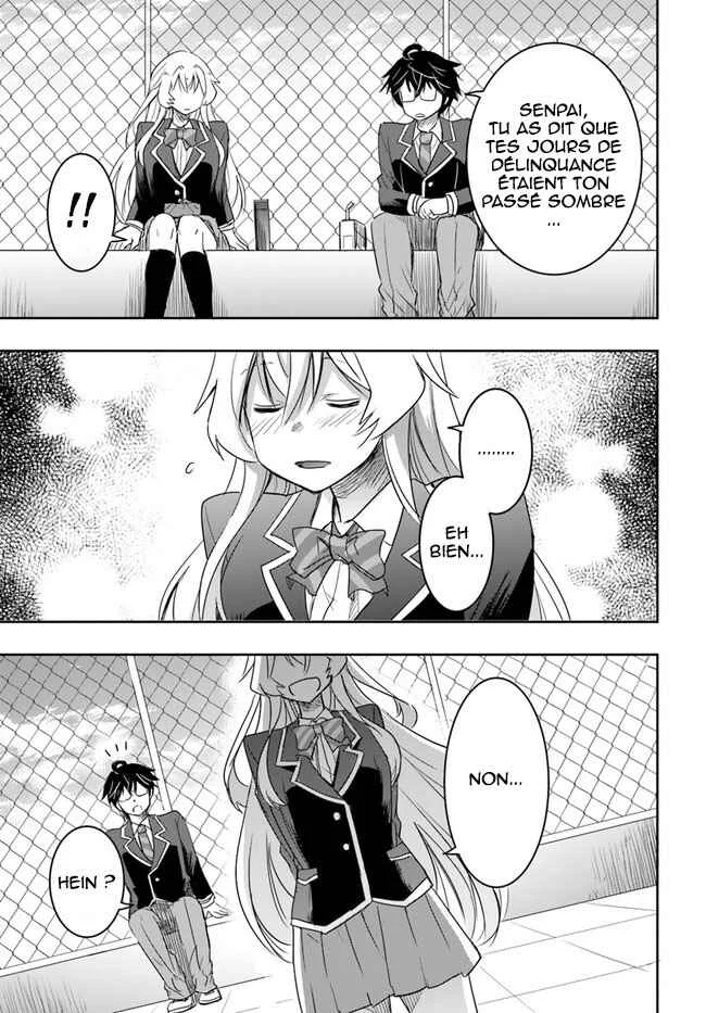 Watashi yori Tsuyoi Otoko to Kekkon shitai no - Seiso na Biji Seito Kaichou (Jitsu wa Moto Banchou) no Himitsu wo Shiru Inkya (Jitsu wa Kanojo wo Koeru Saikyou no Yankee) Chapitre 6: Senpai peut t'aider - Page 19