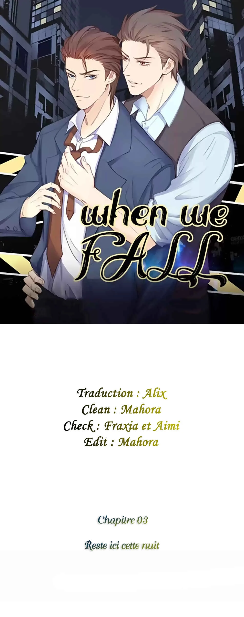 When We Fall Chapitre 3: Reste ici cette nuit - Page 1
