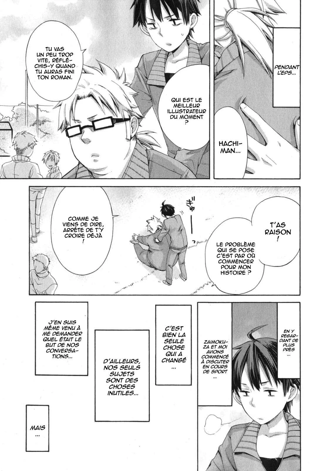 Yahari Ore no Seishun Love Come wa Machigatteiru.: Monologue Chapitre 4 - Page 31