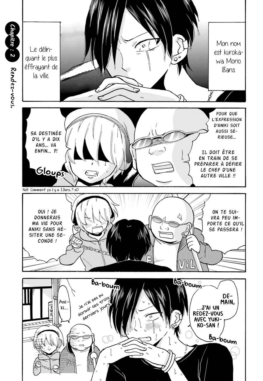Yankee-kun to Hakujou Girl Chapitre 2 - Page 2