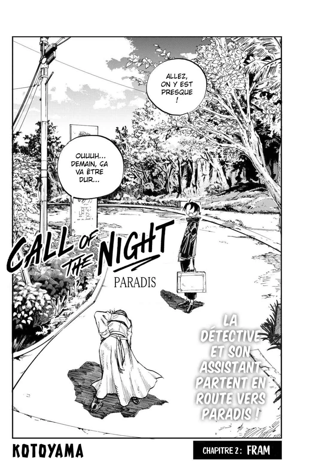 Yofukashi no Uta - Rakuen-hen Chapitre 2: Fram - Page 2