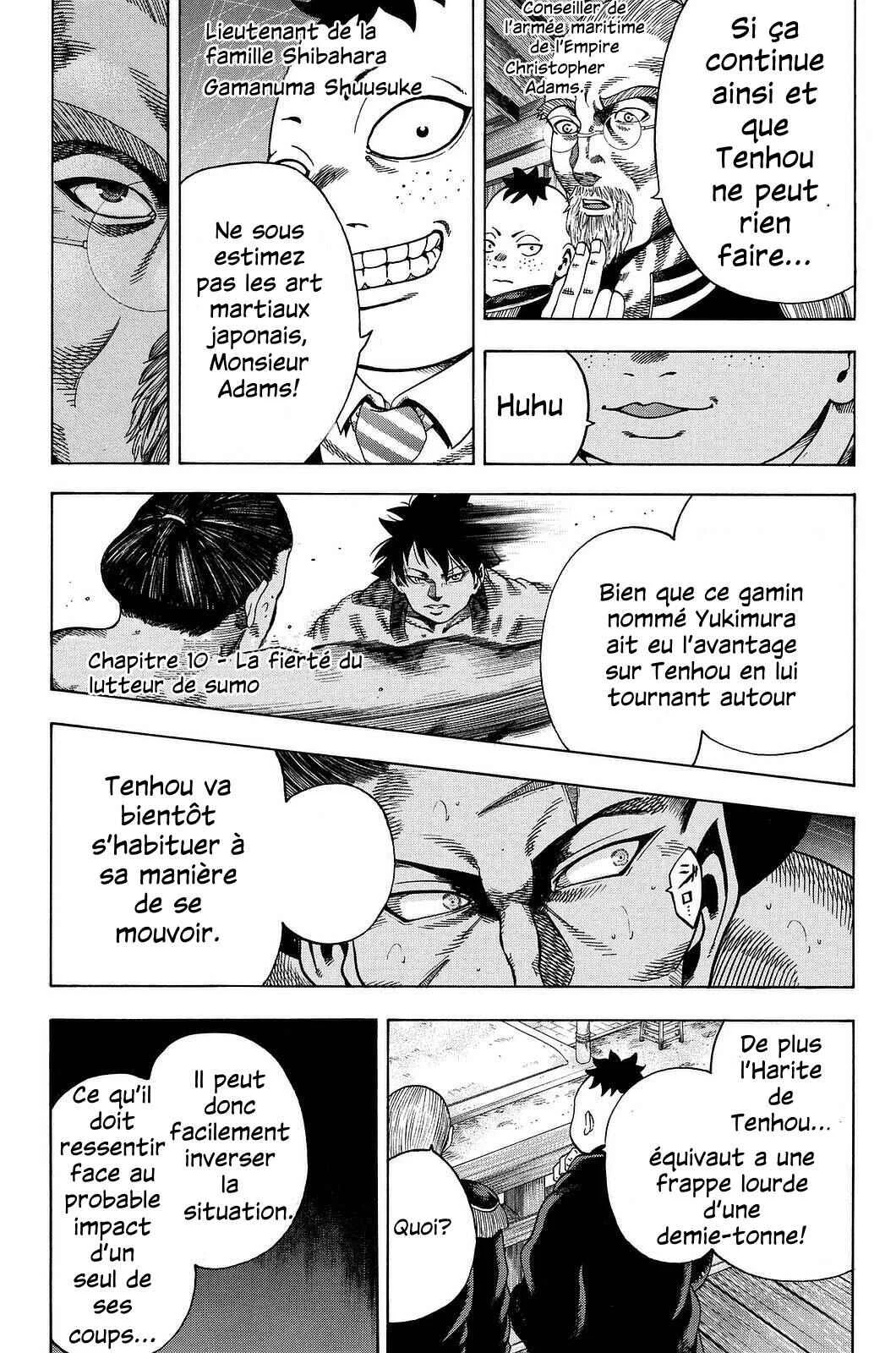 Yukikaze White Wind: The Legend of Meiji Era Martial Arts Chapitre 10: Chapitre 10 - La fierté du lutteur de sumo - Page 1