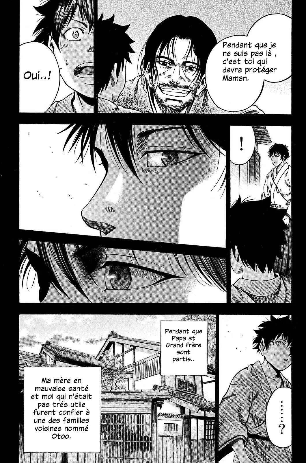 Yukikaze White Wind: The Legend of Meiji Era Martial Arts Chapitre 17: Chapitre 17 - Première partie du passé de Fuutarou - Page 7