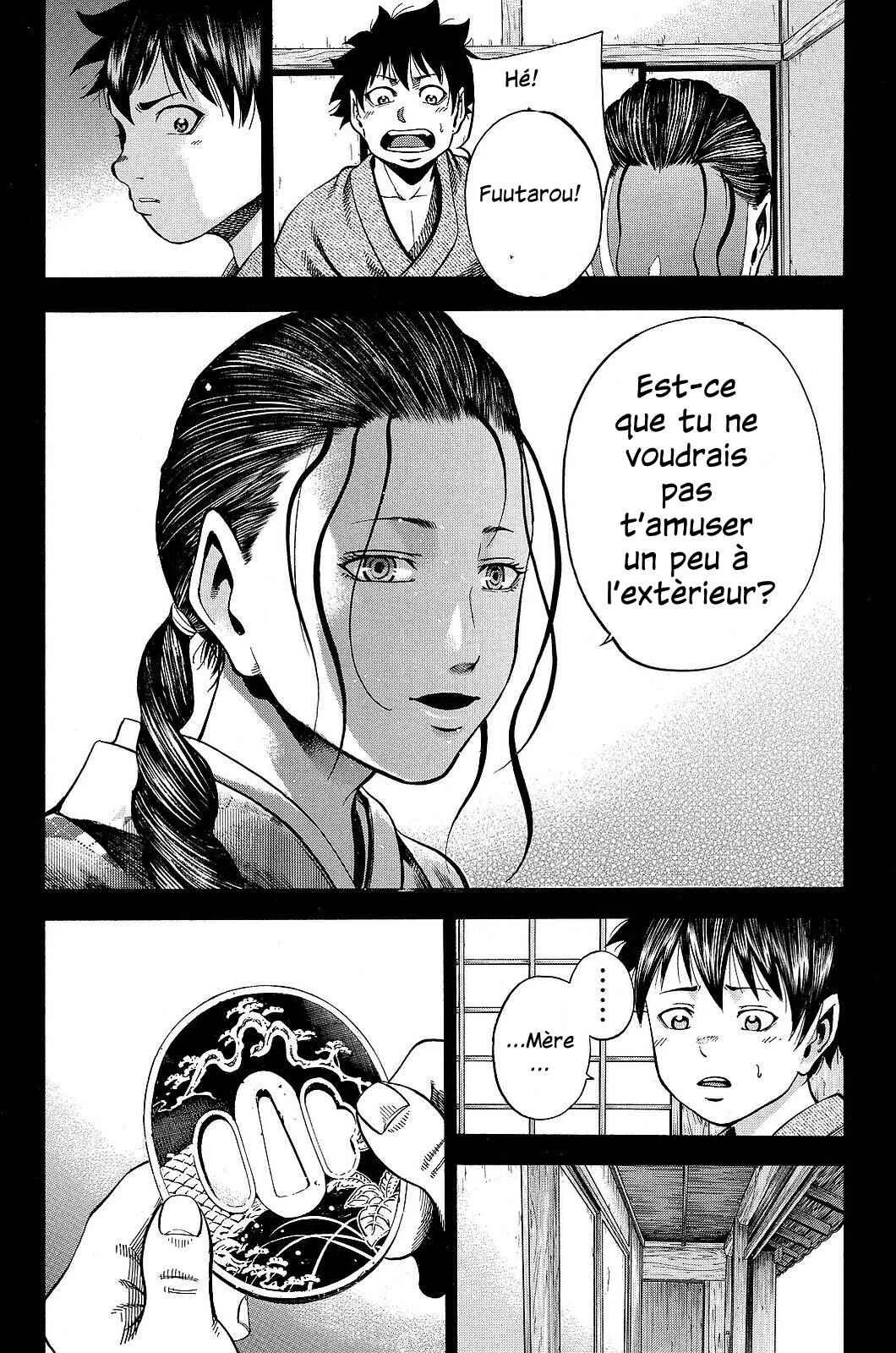 Yukikaze White Wind: The Legend of Meiji Era Martial Arts Chapitre 17: Chapitre 17 - Première partie du passé de Fuutarou - Page 14