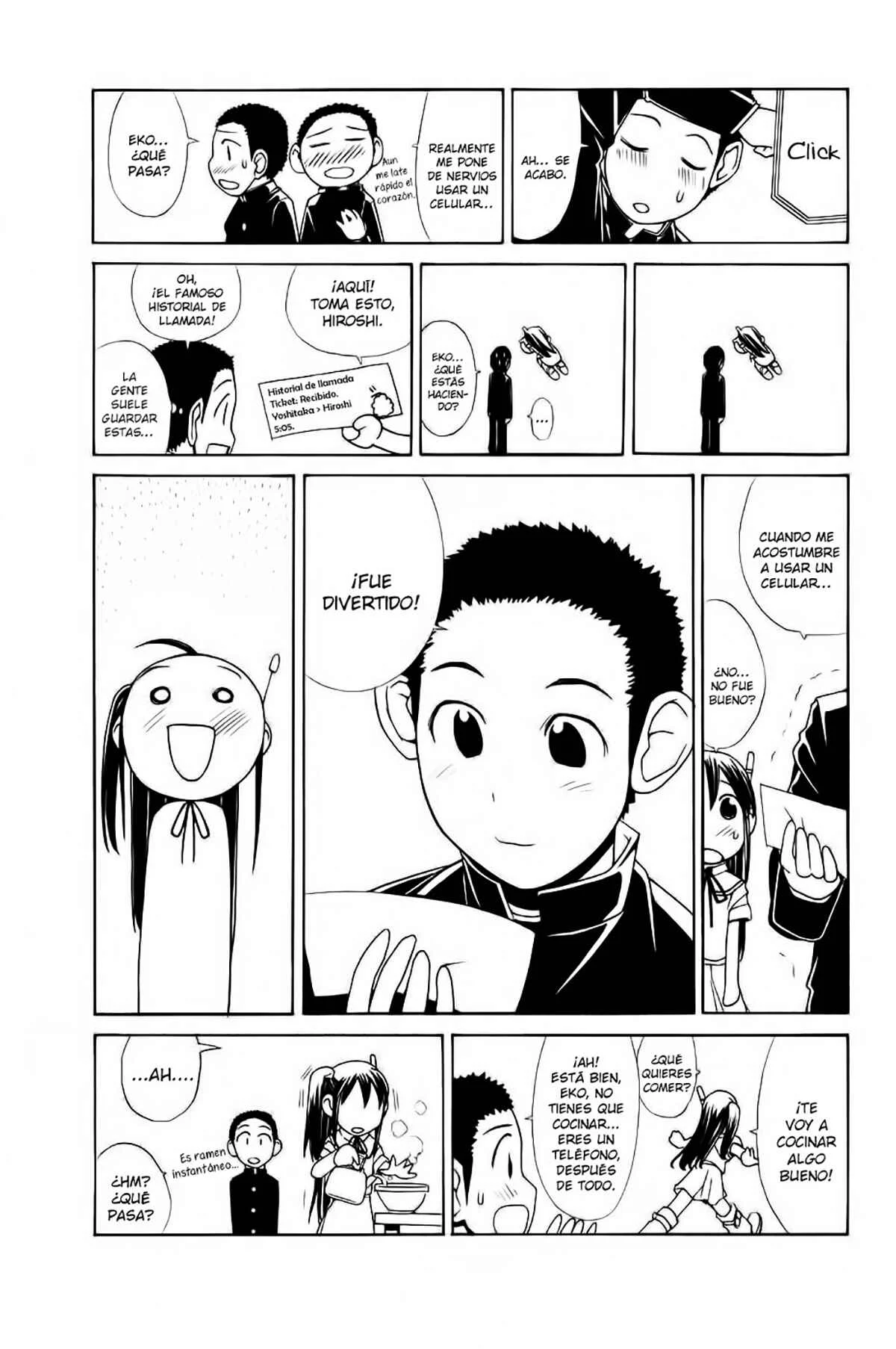 090 - Eko to Issho Capítulo 3: Querer llevar un celular y que te lleve - Page 8