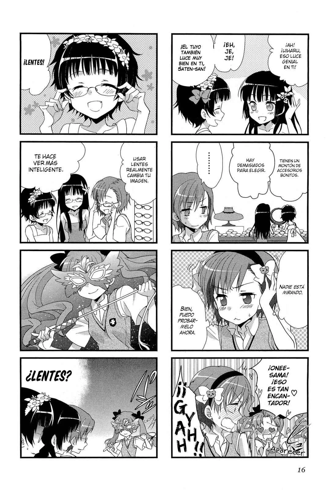 4-koma Koushiki Anthology - Toaru Kagaku no Railgun x Toaru Majutsu no Index Capítulo 2: Te quiero, te quiero, te quiero mucho Onee-sama - Page 5