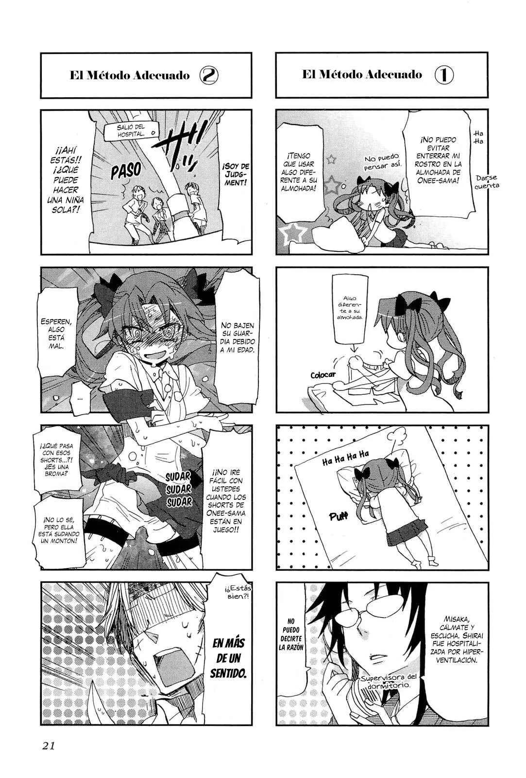 4-koma Koushiki Anthology - Toaru Kagaku no Railgun x Toaru Majutsu no Index Capítulo 3: El Boleto de Ida al Edén de al Lado - Page 2