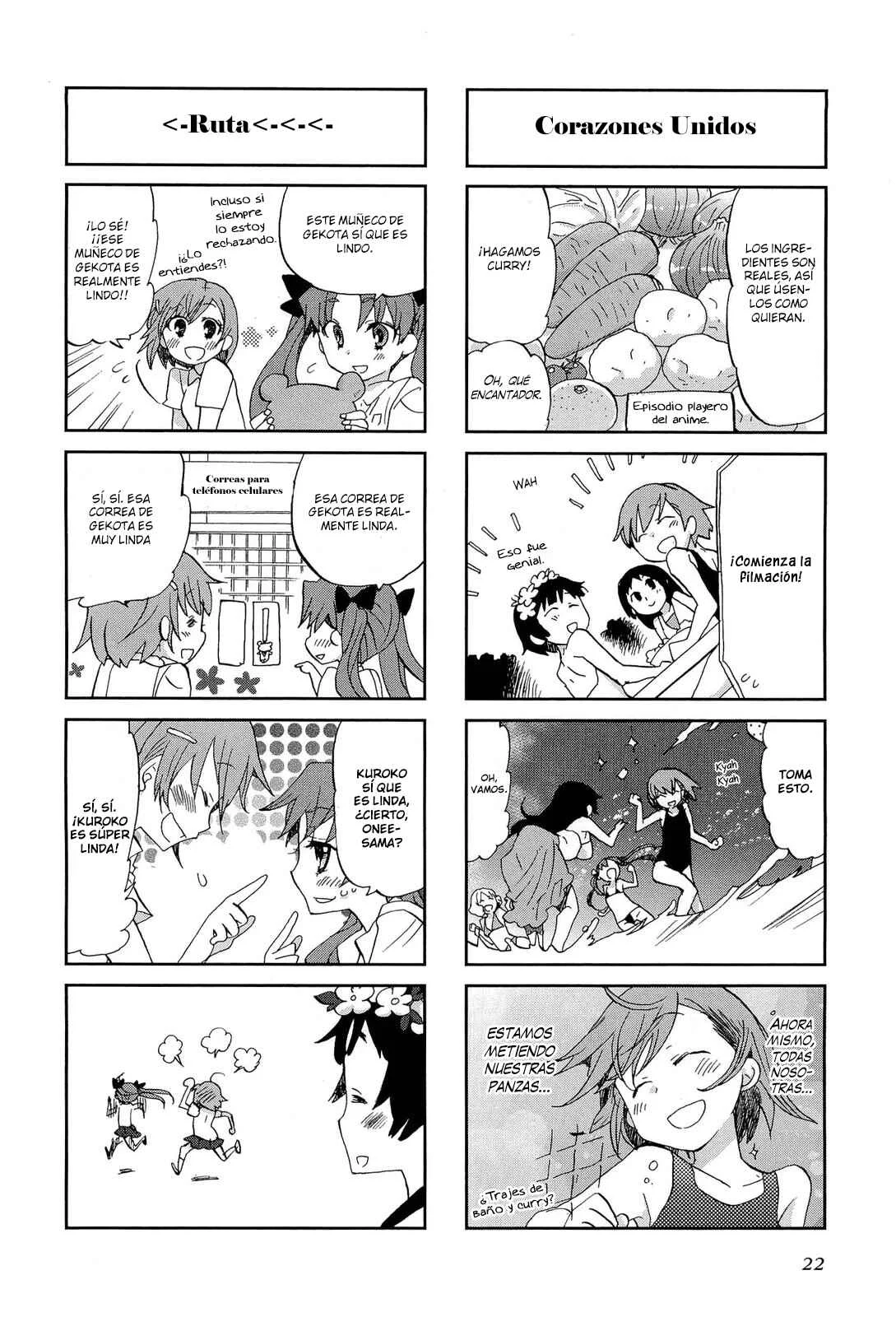 4-koma Koushiki Anthology - Toaru Kagaku no Railgun x Toaru Majutsu no Index Capítulo 3: El Boleto de Ida al Edén de al Lado - Page 3