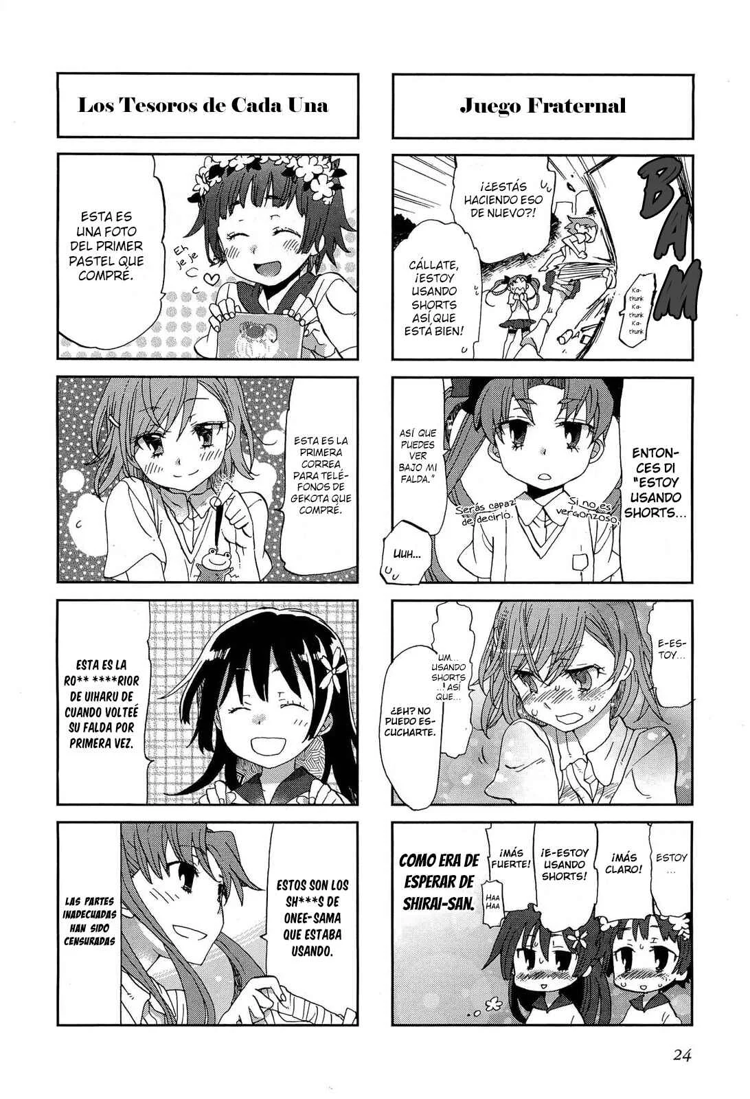 4-koma Koushiki Anthology - Toaru Kagaku no Railgun x Toaru Majutsu no Index Capítulo 3: El Boleto de Ida al Edén de al Lado - Page 5