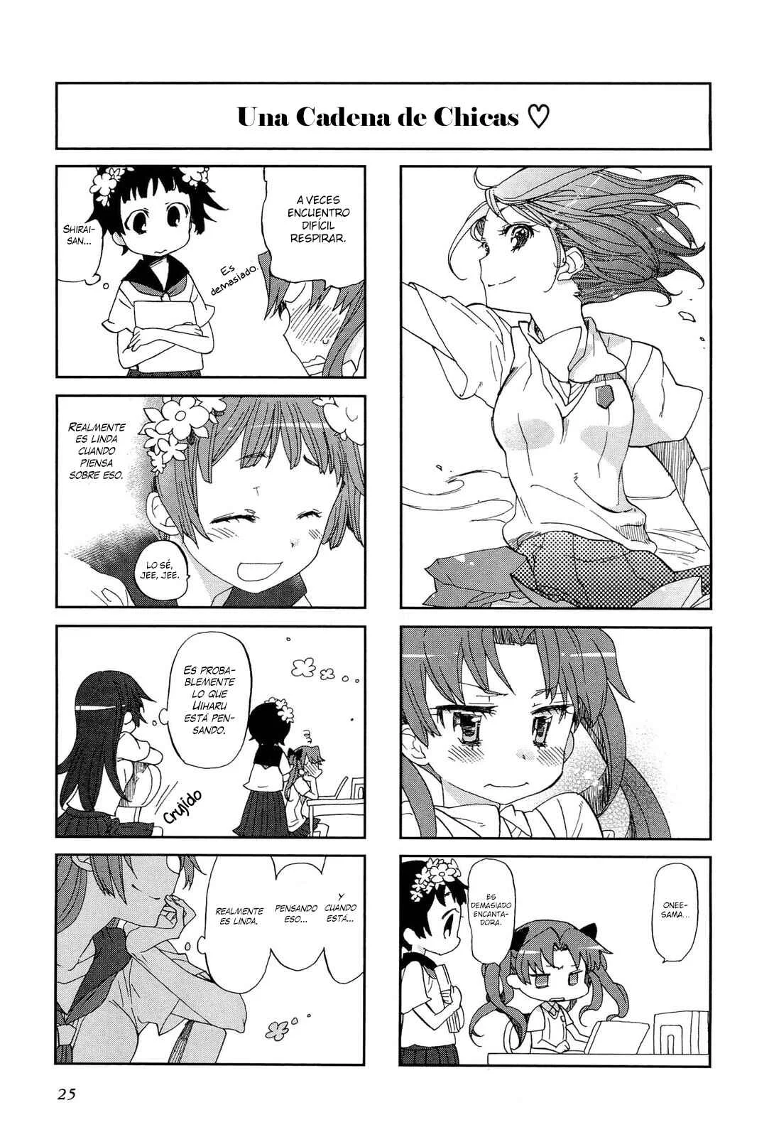 4-koma Koushiki Anthology - Toaru Kagaku no Railgun x Toaru Majutsu no Index Capítulo 3: El Boleto de Ida al Edén de al Lado - Page 6