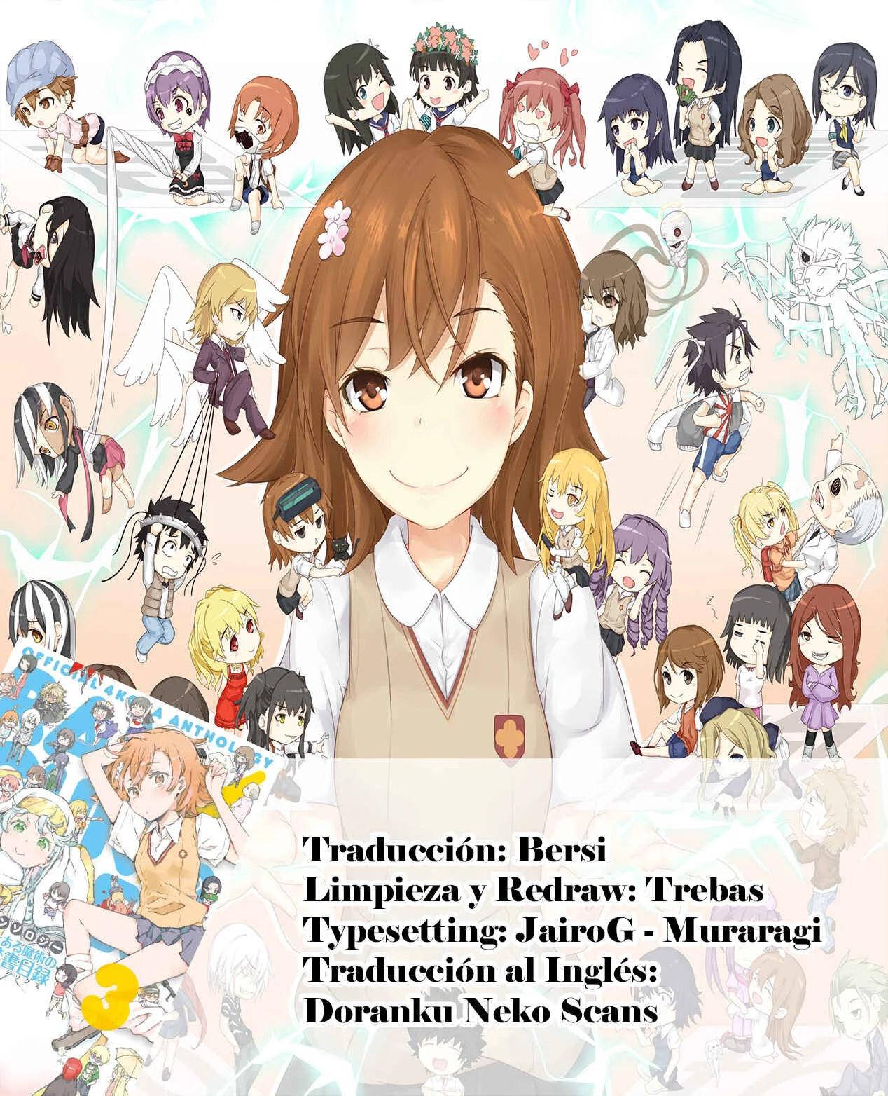 4-koma Koushiki Anthology - Toaru Kagaku no Railgun x Toaru Majutsu no Index Capítulo 3: El Boleto de Ida al Edén de al Lado - Page 9