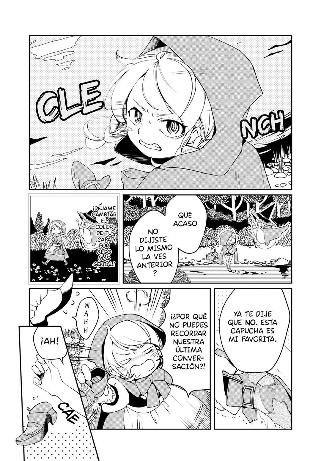 Akazukin, Tabi no Tochuu de Shitai to Deau. Capítulo 1: La complice de la zapatilla de cristal - Page 4