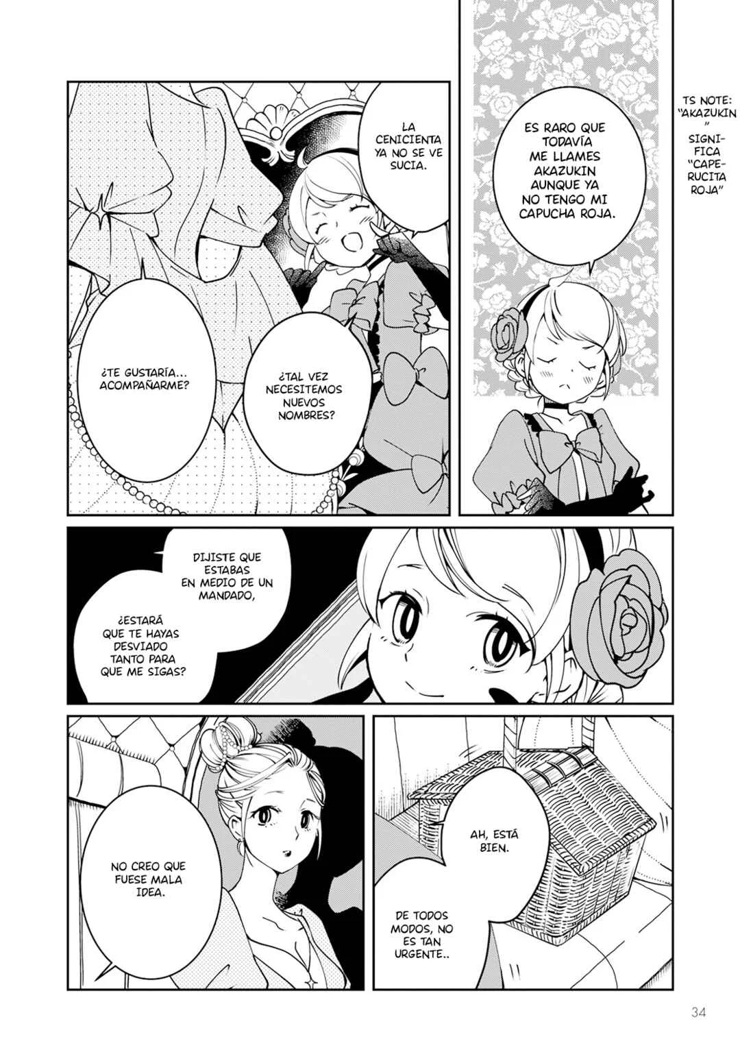 Akazukin, Tabi no Tochuu de Shitai to Deau. Capítulo 1: La complice de la zapatilla de cristal - Page 23