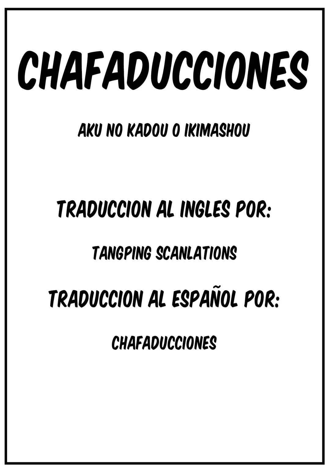 Aku no Kadou o Ikimashou Capítulo 3 - Page 35