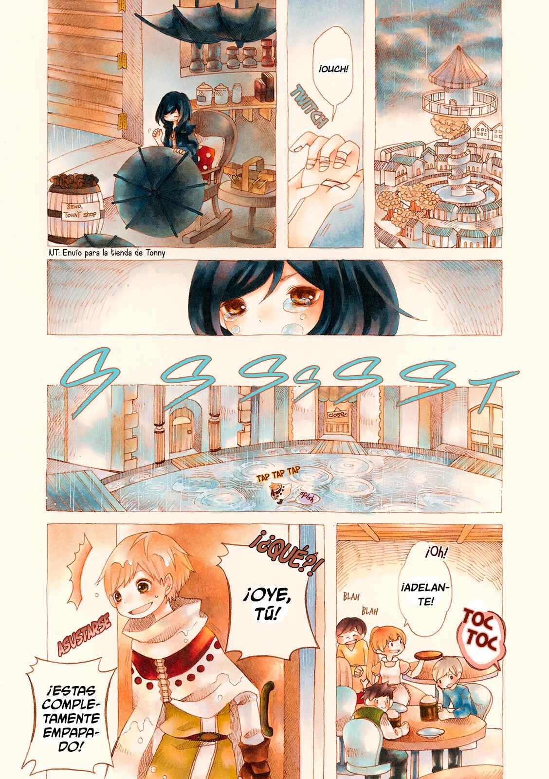 Ame to Hare no Kaze no Tabi Capítulo 1: La torre de la ciudad lluviosa - Page 6