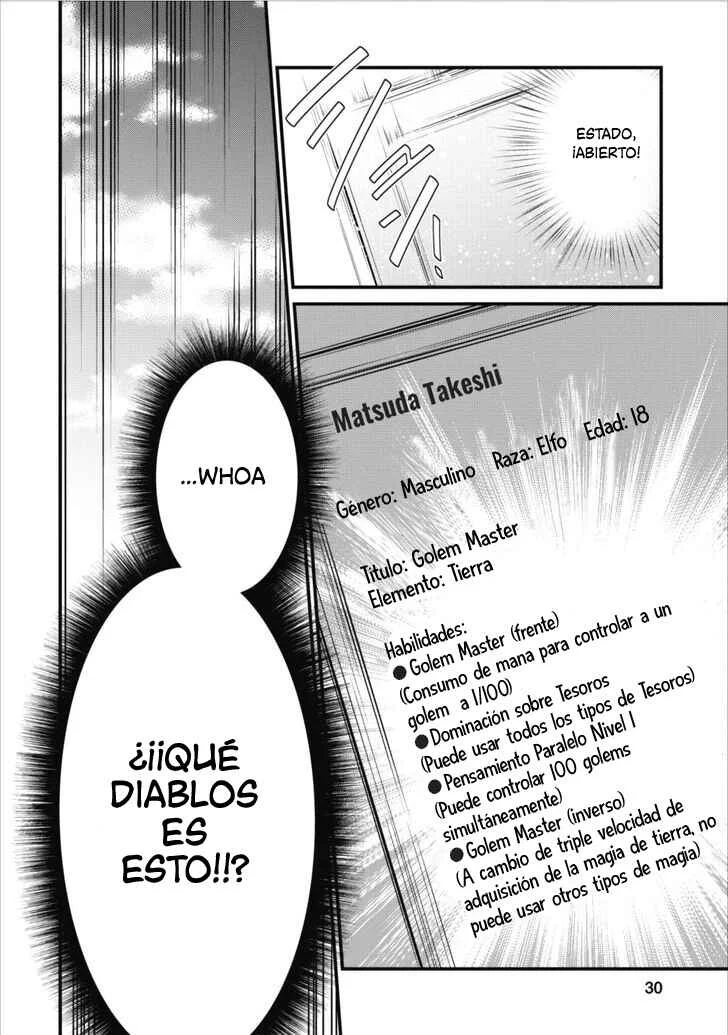 Arafoo Shachiku no Golem Master Capítulo 1: Y el esclavo de la compañía es reencarnado - Page 30