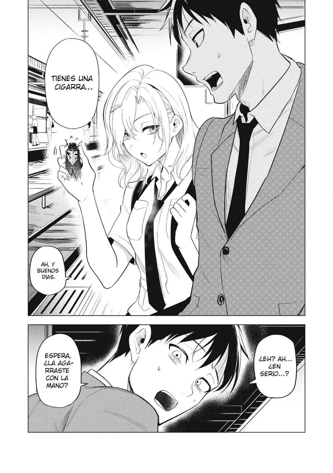 Asa no Tsuukin Densha de, Yatara to Hanashikakete Kuru Joshikousei. Capítulo 1 - Page 8