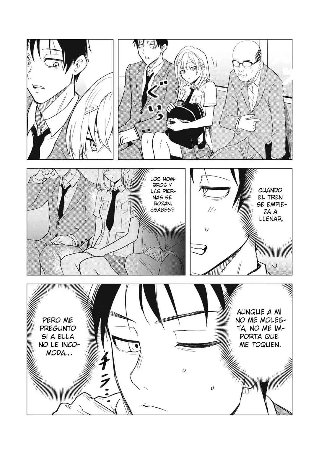 Asa no Tsuukin Densha de, Yatara to Hanashikakete Kuru Joshikousei. Capítulo 1 - Page 14