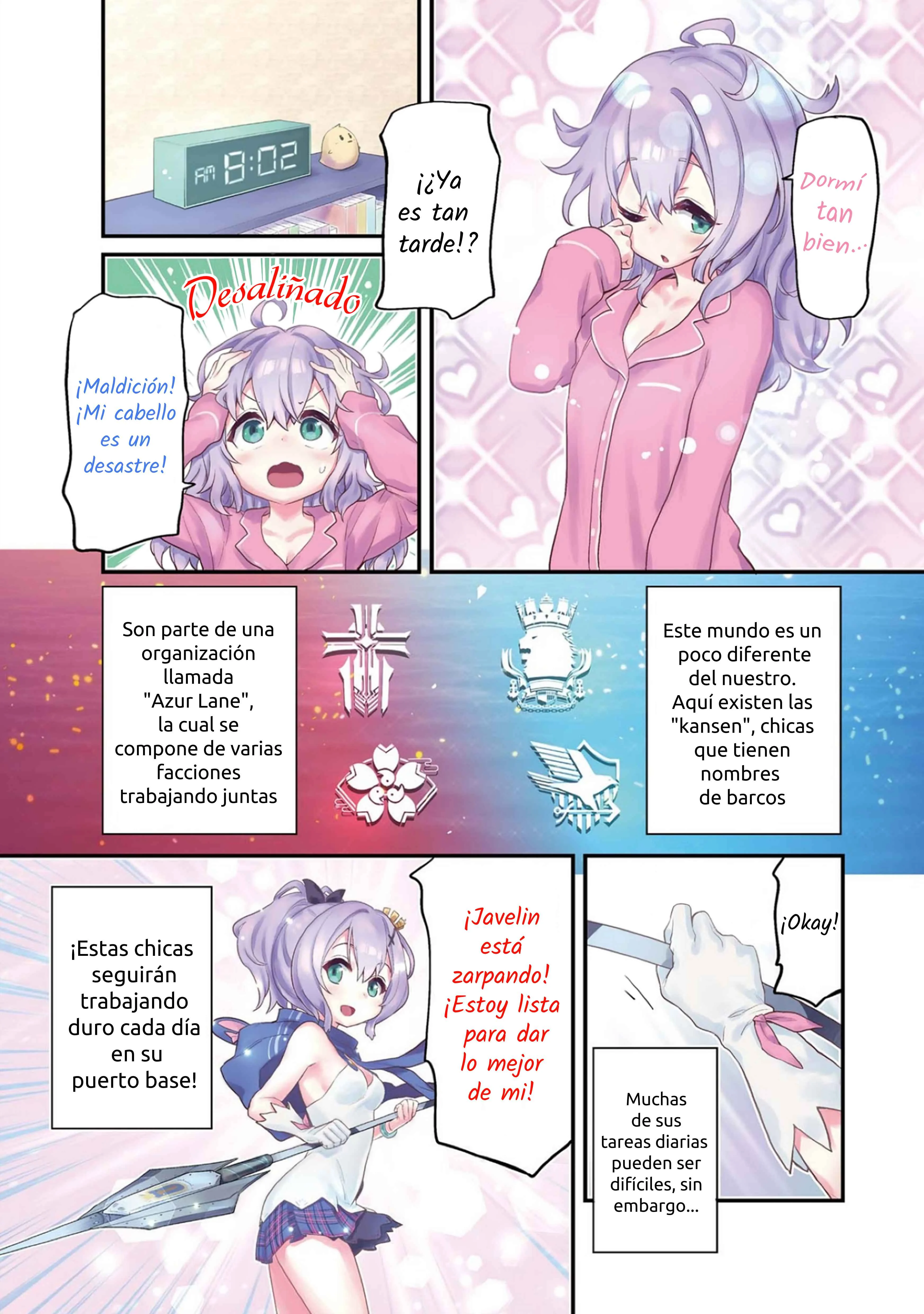 Azur Lane: Bisoku Zensin! Capítulo 1: Bonus de página a color + Arte de portada - Page 1