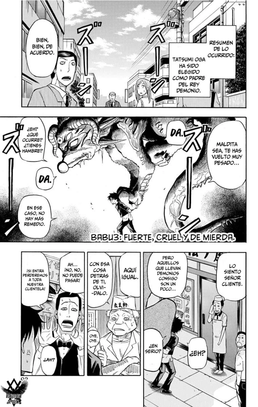 Beelzebub Capítulo 3: Babu3: Fuerte, Cruel y de Mierda. - Page 3