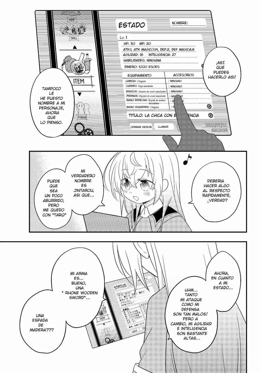 Bishoujo ni Natta kedo, Netoge Haijin Yattemasu. Capítulo 3.1 - Page 8