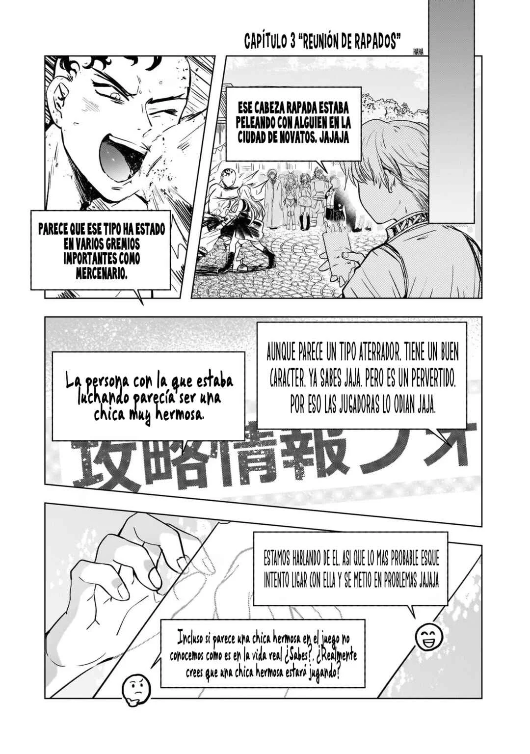 Blade Skill Online: Gomi Shokugyou de Saijaku Bukide Kuso Status no Ore, Itsunomanika "Last Boss" ni Nariagarimasu! Capítulo 3: Reunión de Rapados - Page 1