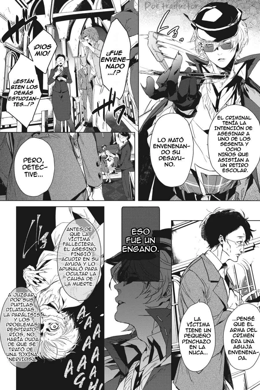 Bungo Stray Dogs Gaiden - Ayatsuji Yukito VS. Kyougoku Natsuhiko Capítulo 1: "La antigua catedral del barranco" - Page 5
