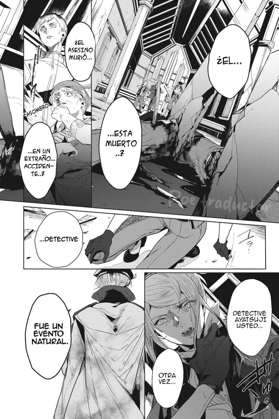 Bungo Stray Dogs Gaiden - Ayatsuji Yukito VS. Kyougoku Natsuhiko Capítulo 1: "La antigua catedral del barranco" - Page 21