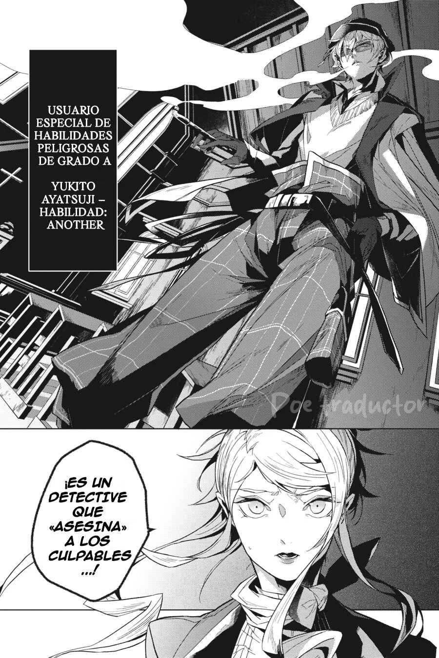 Bungo Stray Dogs Gaiden - Ayatsuji Yukito VS. Kyougoku Natsuhiko Capítulo 1: "La antigua catedral del barranco" - Page 23