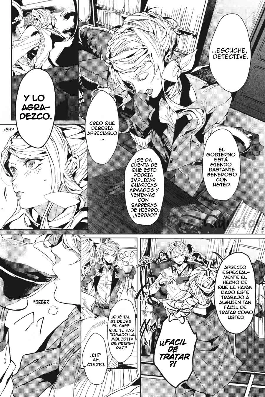 Bungo Stray Dogs Gaiden - Ayatsuji Yukito VS. Kyougoku Natsuhiko Capítulo 2: "Frente a la base secreta de la división especial (Mañana/soleado)" - Page 16