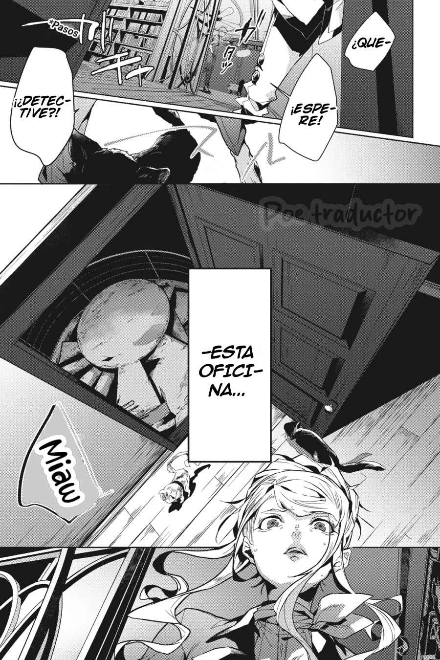 Bungo Stray Dogs Gaiden - Ayatsuji Yukito VS. Kyougoku Natsuhiko Capítulo 2: "Frente a la base secreta de la división especial (Mañana/soleado)" - Page 28